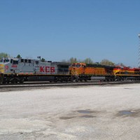 Coal train power, Heavener, OK, 4-5-08