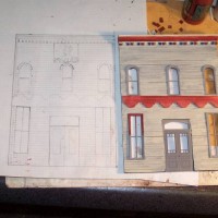Progress on my scratch build of Belle's Saloon