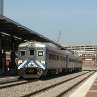 Trinity Railway Express commuter train Ft.Worth to Dallas Tx.