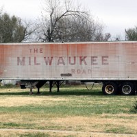 Old Milwaukee Road trailer, 11-28-08, Springfield, MO