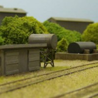 New caboose suppy shed and fuel tanks at Myersville
