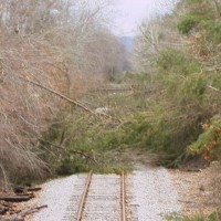 Ice storm damage at Ky Railway Museum