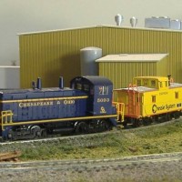 C&O switcher and caboose