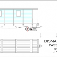 Drawing of Dismal Swamp RR 'coach'