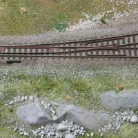 Unitrack Turnout with Painted Rails
