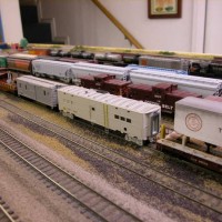 Work Train Cars in East yard