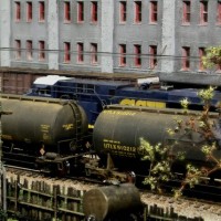 Couple of Dirty Tank Cars captured as they run through town