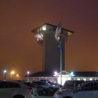 Golden Spike Tower At Night