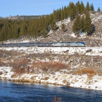 Amtrak 6 eastbound from Truckee, CA