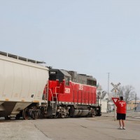 Railfan on the Bloomer