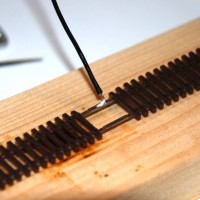 Soldering track 6: Adding the wire