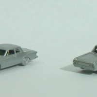 N Scale Plymouth Fury and Dodge 330