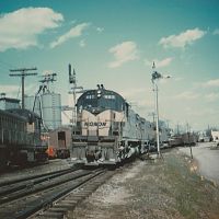 Monon #72 in Salem, IN April 1966-Linton Moss Collection