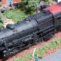 A closeup view of the PRR L1-s. This Mikado has a Lok-Sound decoder and speaker in the tender. The steamer still has to be weathered.