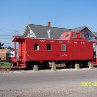 Wabash caboose - restored and on display - Princeton Indiana