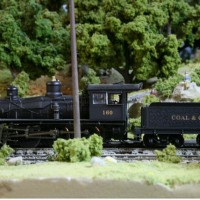 Coal & Coke RR 4-6-0 #160 at Ellamore,WV