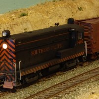 SP H12-44 1490.  Modified Walthers, with Soundtraxx Tsunami installed.