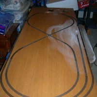 Very preliminary track laying, just to see how it fits the HCD.  Obviously I need a wider door
