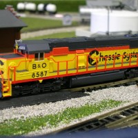 Atlas Chessie SD50. This is the biggest Chessie loco I have.