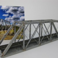 Kitbashed CVM truss bridge + proto ref pic I used