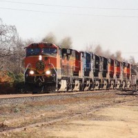 Power move: Norman, OK Dec 09.  Only three of these locomotives had their Prime Movers Running.