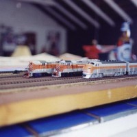 A few of my WP locos on the bar in my old place.