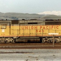 Union Pacific GP30 #846 sits in Milpitas, Ca.
