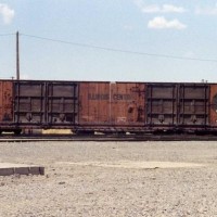 An ICG box car sits in Fremont, Ca.