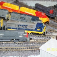 DCC engines on layout