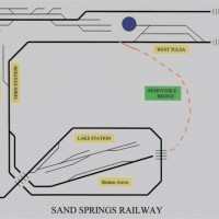 Sand Springs Railway N scale layout track diagram