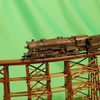 My trestle bridge - almost ready for going onto the layout
