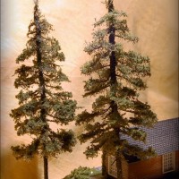 NEW PINES
N scale.  I followed Jos's intructions on these.