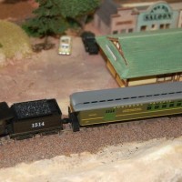 Old time railway, with RPO in front