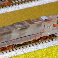 Atlas GP 38 HH; 
This loco has been Superdetailed with BLMA Vapor AC, MU lines, Brake Lines,Sunshades, Pilot plate,'
And Fantasy scheme paint scheme