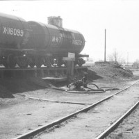 Loco terminal fuel cars and pump March 1957 OKC
