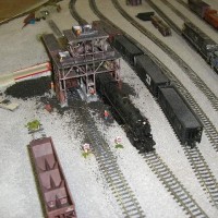 The coaling station in the Cumberland Rail yard.