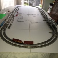 Before building I did some planning using foam backed poster board and laid out the track plan as well as the wiring..then things changed.