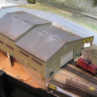 Pope and Talbot sawmill loading shed