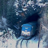 Tunnel 6 WP with Amtrak Cal-Z westbound