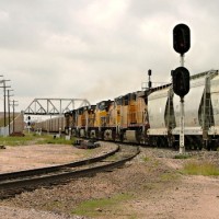 The rack train blasts up the grade ahead of the slow manifest