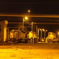 Cheyenne's diesel pit at night