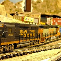 Coal train drifts into town
