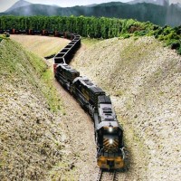 Coal train on the last layout