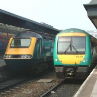 43082 and 170104 at Derby