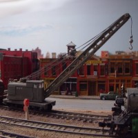Work crane on siding