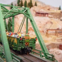 Bridge and excursion car at Echo