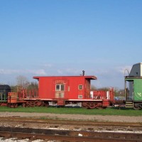 MP "doghouse" caboose 13731, on display, Denison, TX
