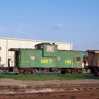 MKT caboose 141, on display, Denison, TX