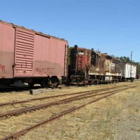 Locomotive, rolling stock and Caboose, Shellville, CA