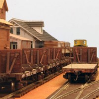 Willoughby Line - Log train on siding